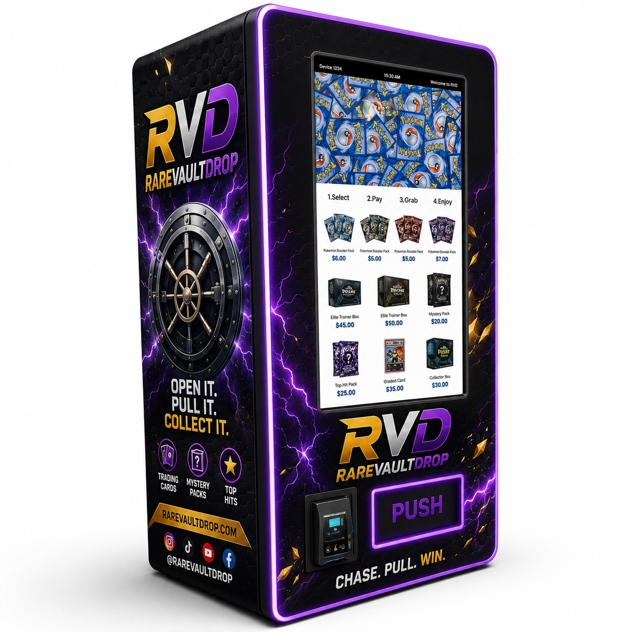 Rare Vault Drop vending machine